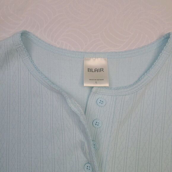 light Blue Blair brand top. Size L - Picture 2 of 3